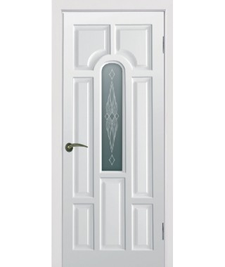 Дверь с ПВХ покрытием Блюз ДО (Мадлен Белый)