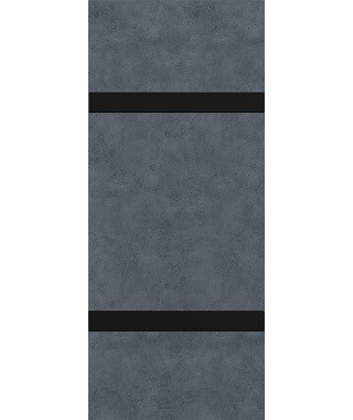 Дверь из экошпона Платинум П-4 Бетон графит (Черный лакобель)