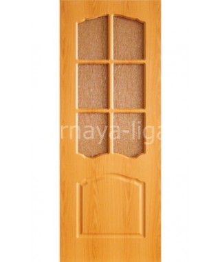 Дверь с ПВХ покрытием Азалия ДО (Миланский Орех)